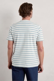 Seasalt Cornwall Blue Mens Seven Seas Sailor T-Shirt - Image 2 of 5