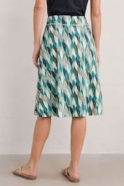 Seasalt Cornwall Green Jessica Grace A-line Jersey Skirt - Image 2 of 5