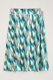 Seasalt Cornwall Green Jessica Grace A-line Jersey Skirt - Image 4 of 5