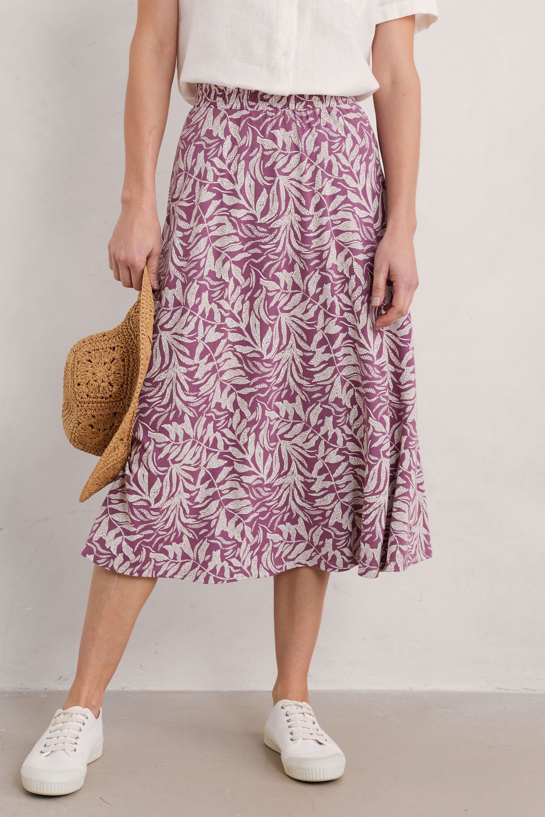 Purple jersey skirt outlet