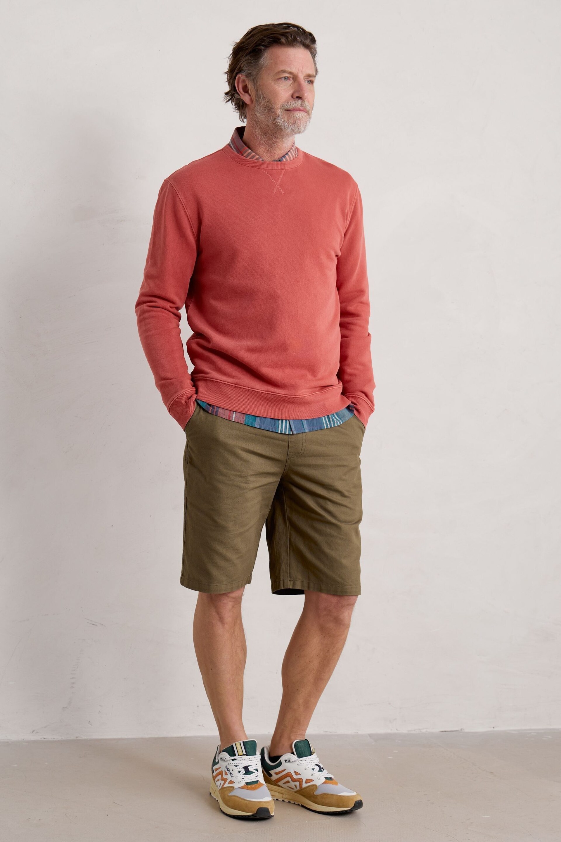 Seasalt Cornwall Red Mens Bolitho Organic Cotton Jumper - Image 4 of 6