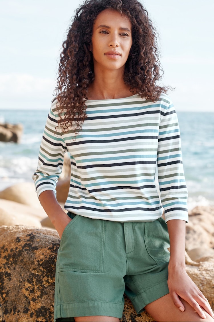 Seasalt Cornwall Green Sailor Top - Image 1 of 6