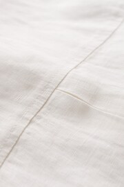 Seasalt Cornwall White Drydock Short Sleeve Linen Shirt - Image 5 of 5