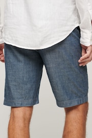 Superdry Blue Vintage International Shorts - Image 4 of 4