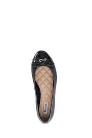 Dune London Black Wide Fit Hallo Charm Trim Ballet Flats - Image 6 of 7