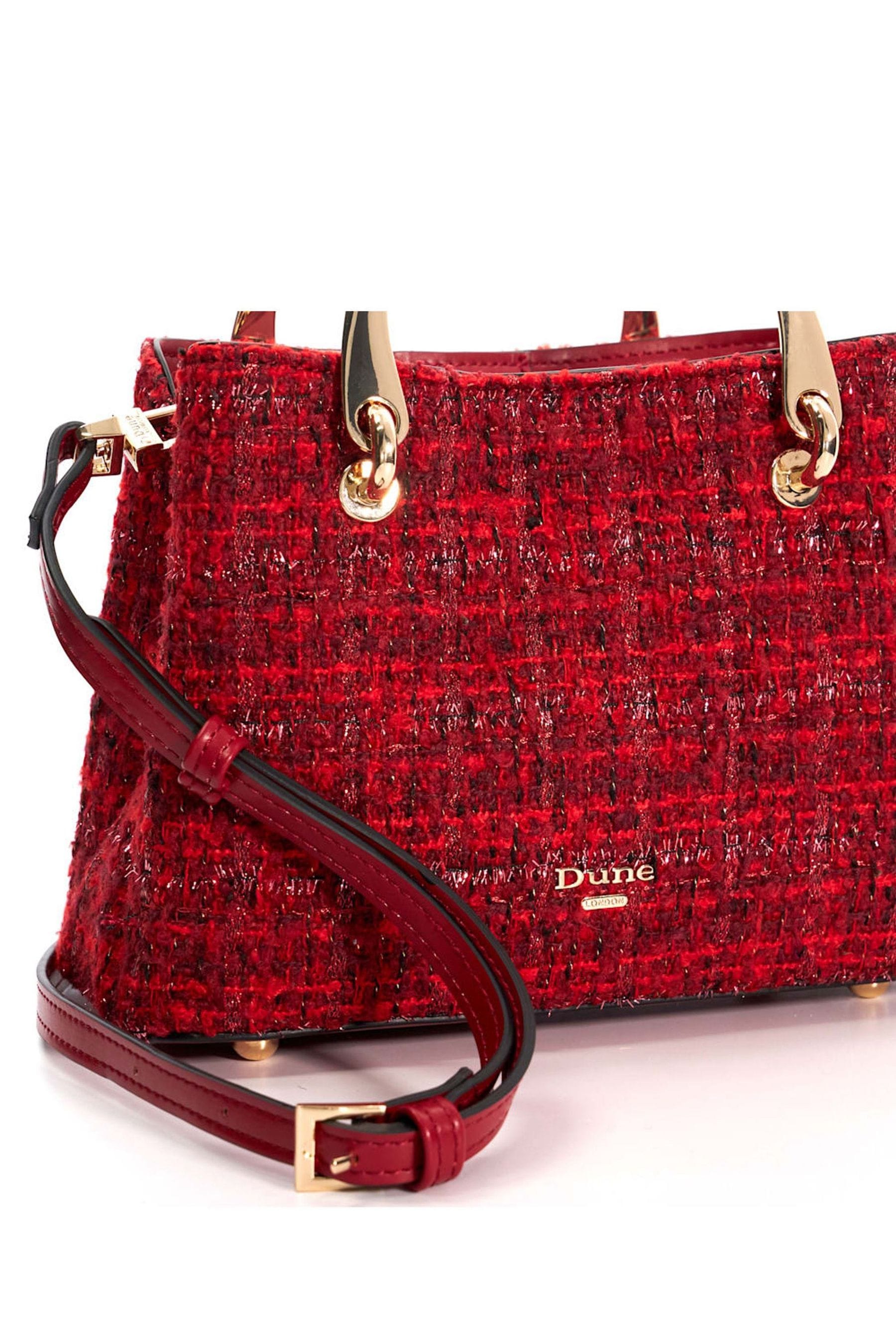 Dune red handbag store