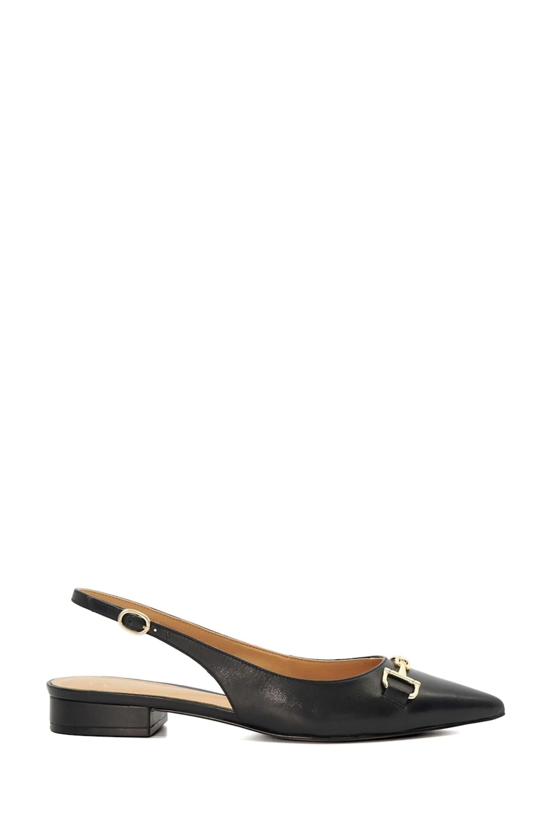 Buy Dune London Black Wide Fit Wide Fit Hopeful Branded Snaffle Trim Ballet Shoes from Next Canada
