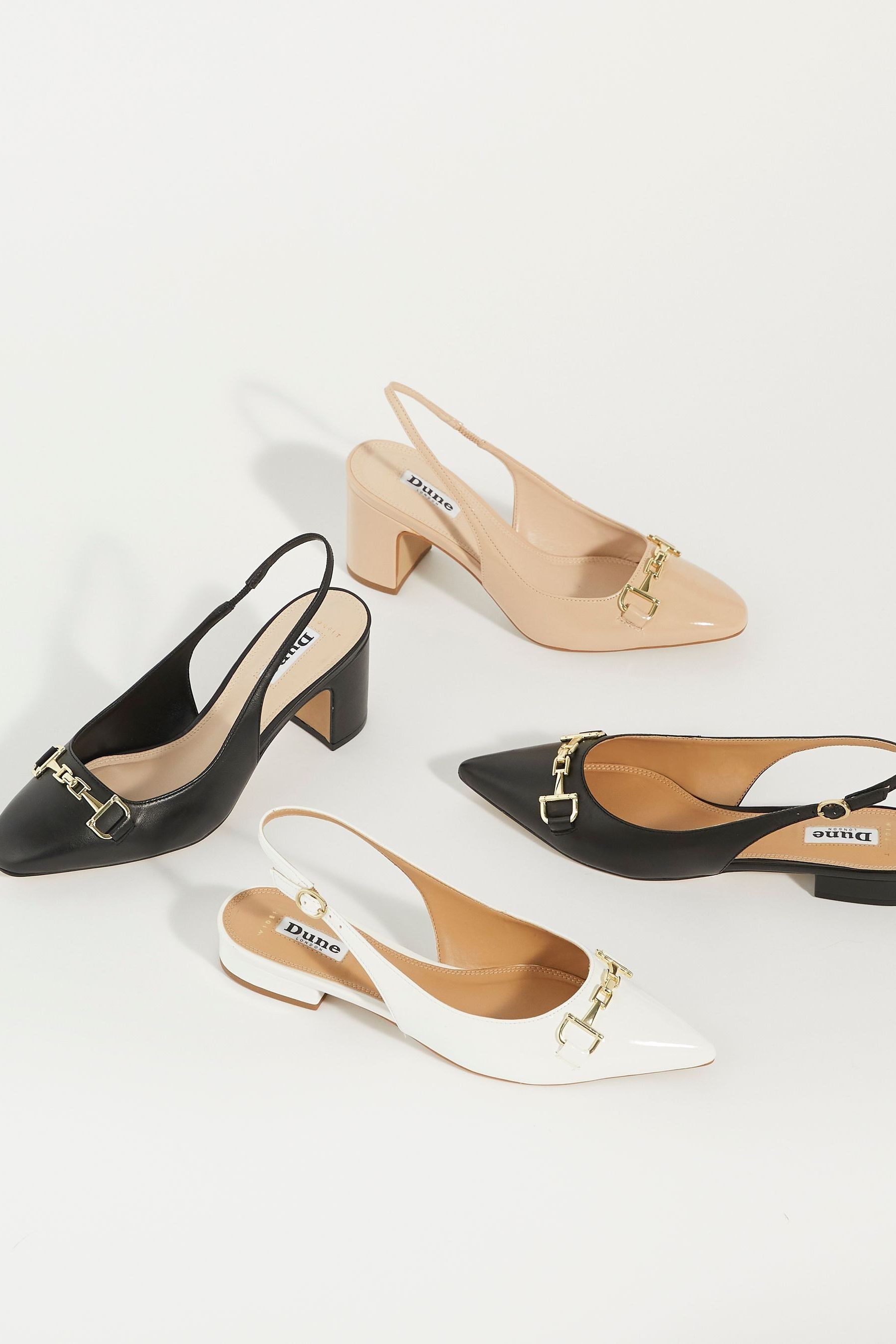 Dune white pumps online