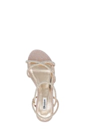 Dune London Natural Wide Fit Nightengale Embellished Flat Sandals - Image 6 of 7