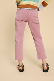 White Stuff Pink Blake Straight Crop Jeans - Image 2 of 7