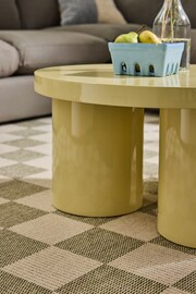 MADE.COM Yellow Gloss Lacey Coffee Table - Image 3 of 4