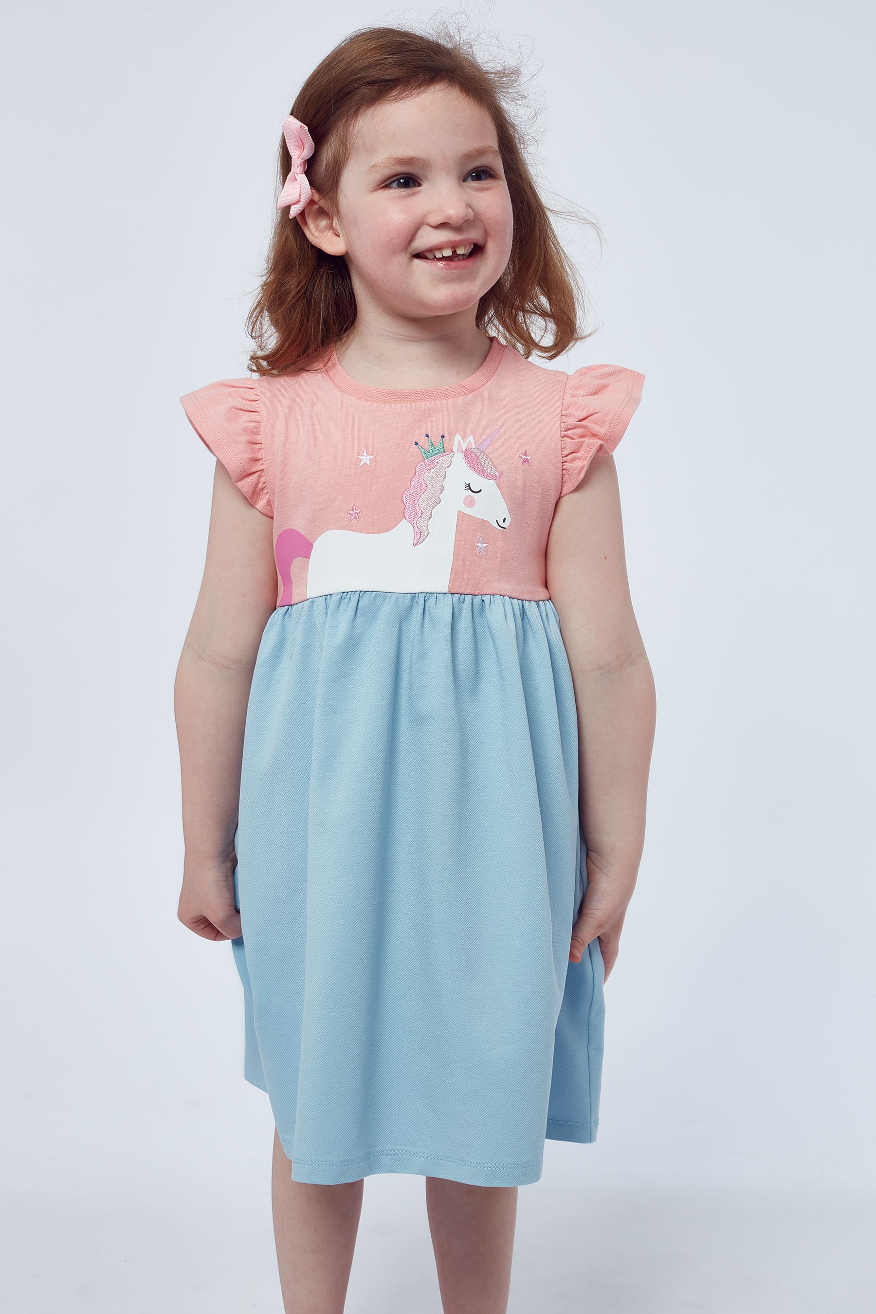 Pink unicorn outfit top