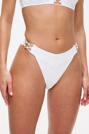 Ann Summers Miami Dreams Brazilian White Bikini Bottom - Image 1 of 5