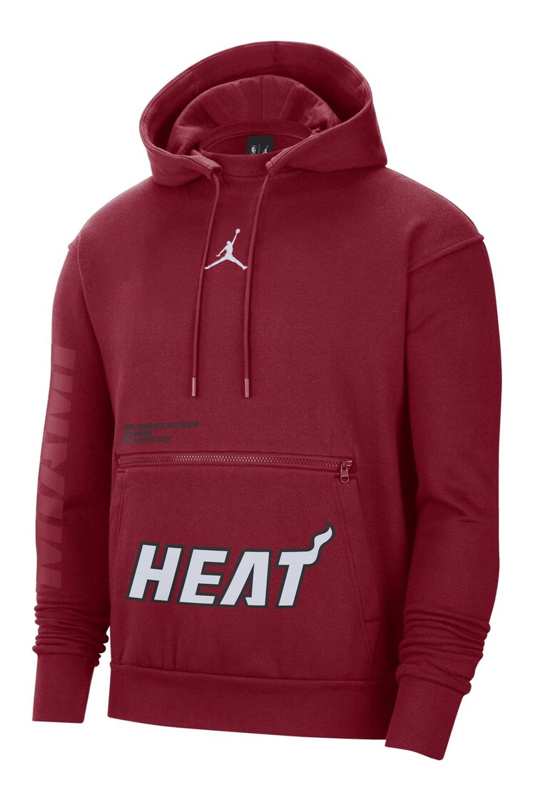 Fanatics Red Miami Heat Statement Courtside Hoodie - Image 2 of 3