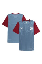 Castore Blue Kids Aston Villa Players Training Top - Image 1 of 3