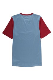 Castore Blue Kids Aston Villa Players Training Top - Image 2 of 2