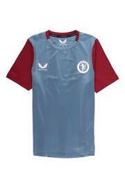 Castore Blue Kids Aston Villa Players Training Top - Image 3 of 3