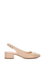 Dune London Pink Casing Slingback Block Heel Sandals - Image 5 of 8