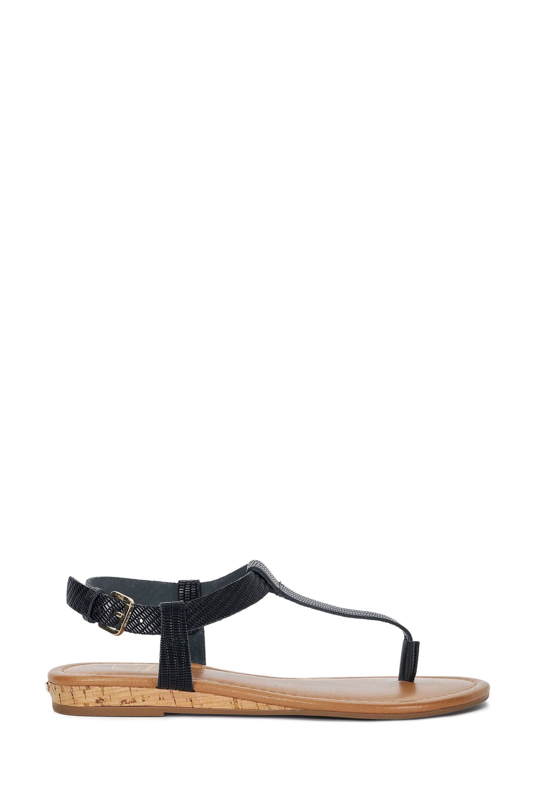 Black wedge toe post sandals uk cheap