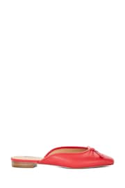 Dune London Red Haylas Ballerina Mules - Image 3 of 7