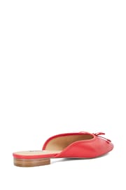 Dune London Red Haylas Ballerina Mules - Image 5 of 7