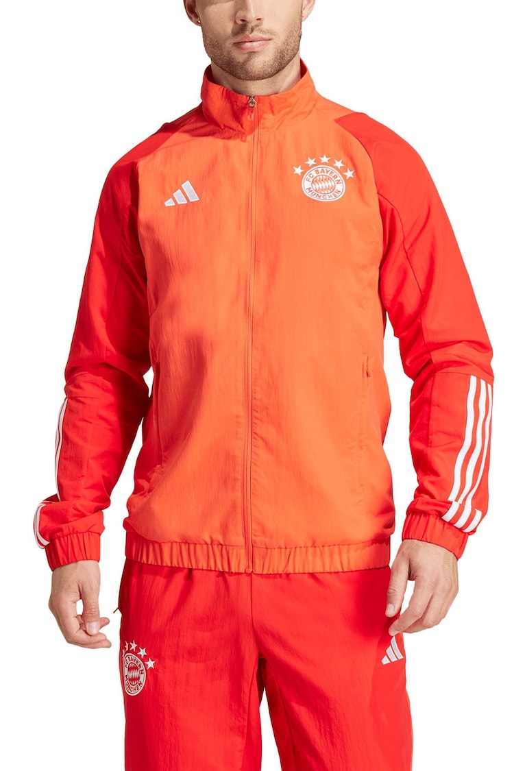 adidas Red FC Bayern Presentation Jacket - Image 1 of 3