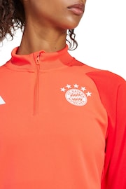 adidas Red Womens FC Bayern Training Top - Image 3 of 3