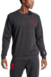 adidas Black Manchester United Cultural Stories Sweater - Image 1 of 3