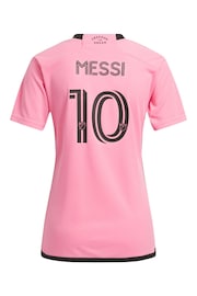 adidas Pink Inter Miami CF Home 2024 Messi Womens Shirt - Image 3 of 3