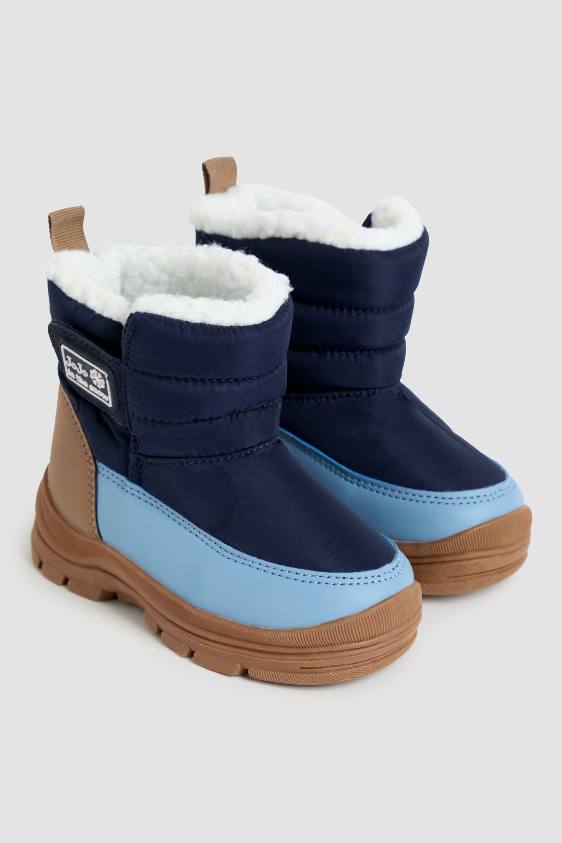 Buy JoJo Maman Bebe Navy Cosy Snow Boots from Next Canada