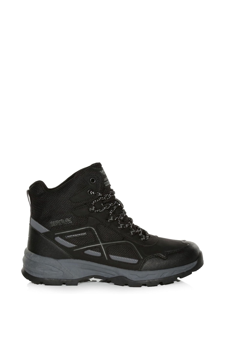 Regatta Off Black Mens Vendeavour Waterproof Hiking Boots - Image 1 of 6