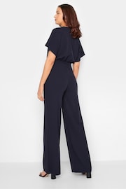 Long Tall Sally Blue Short Sleeve Wide Leg Jumpsuit - Image 2 of 4