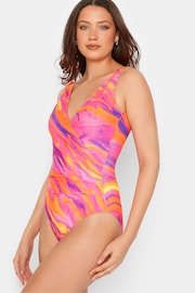 Long Tall Sally Pink Print Swimsuit - Image 4 of 5