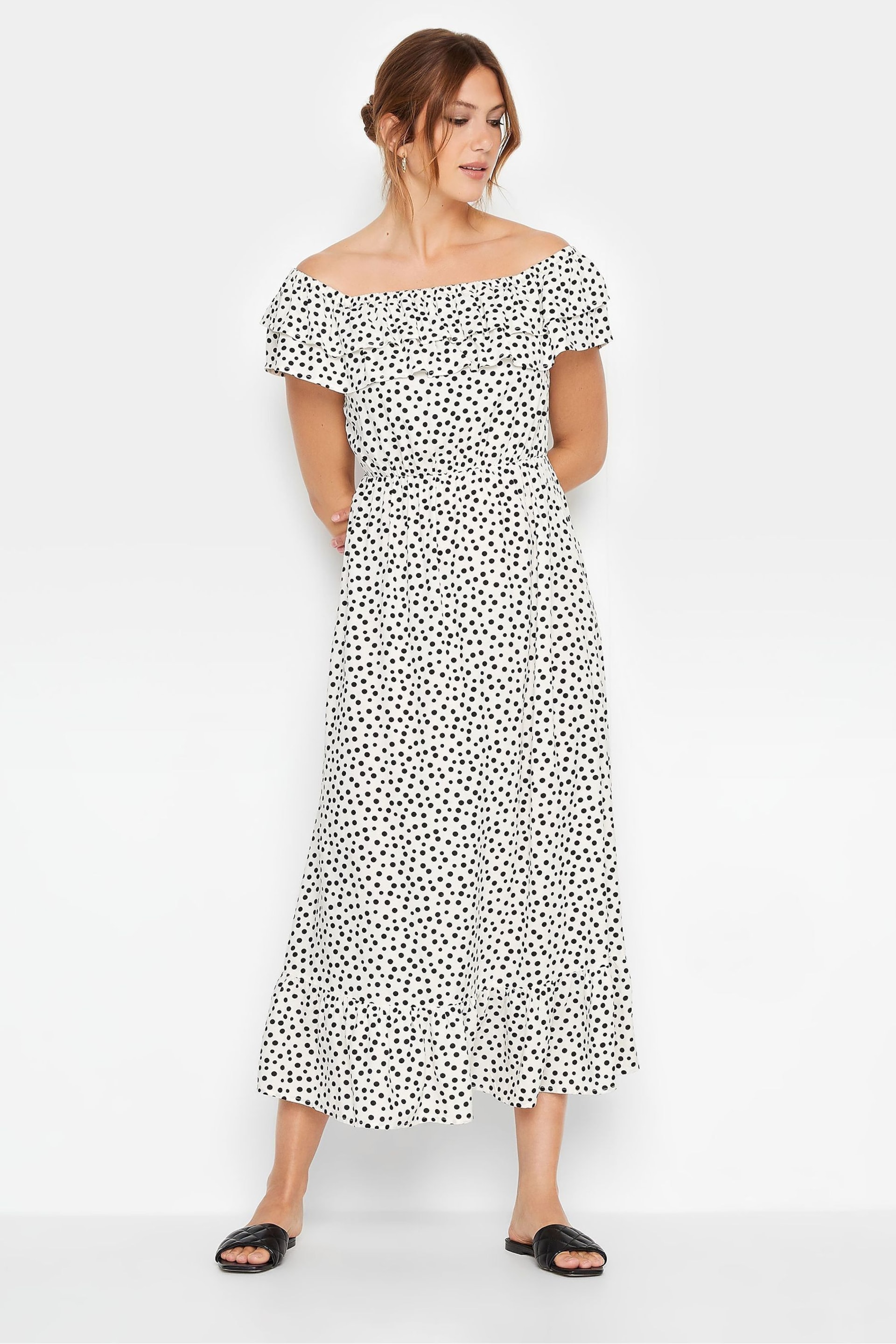 Long Tall Sally Cream Printed Maxi Dress - Image 4 of 4