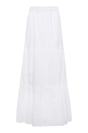 Long Tall Sally White Broderie Anglaise Tiered Maxi Skirt - Image 3 of 4