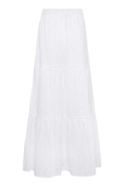 Long Tall Sally White Broderie Anglaise Tiered Maxi Skirt - Image 4 of 4