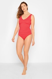 Long Tall Sally Orange Textured Tankini - Image 5 of 5