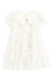 Angels Face Marta 3D Flower Snowdrop White Dress - Image 2 of 3