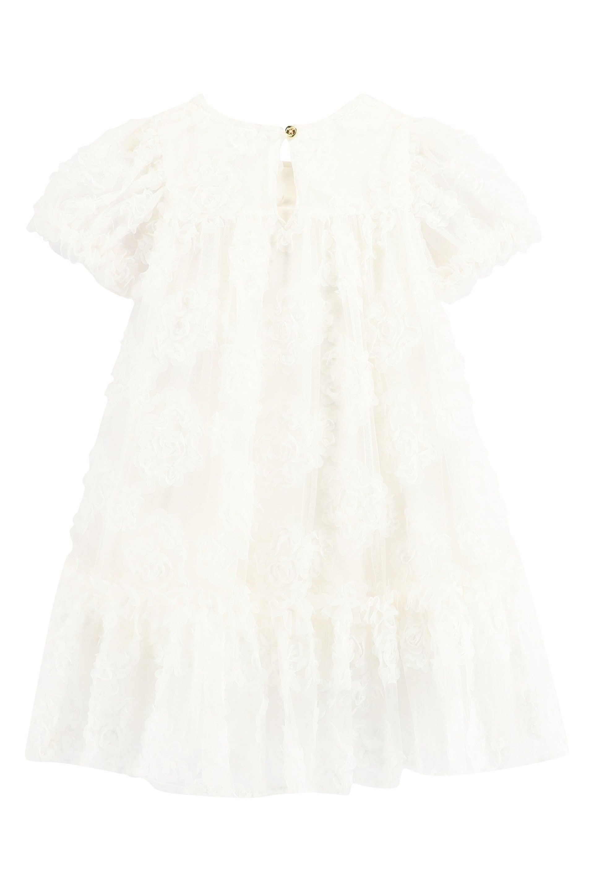 Angels Face Marta 3D Flower Snowdrop White Dress - Image 3 of 3