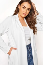 Yours Curve White Longline Blazer - Image 5 of 5