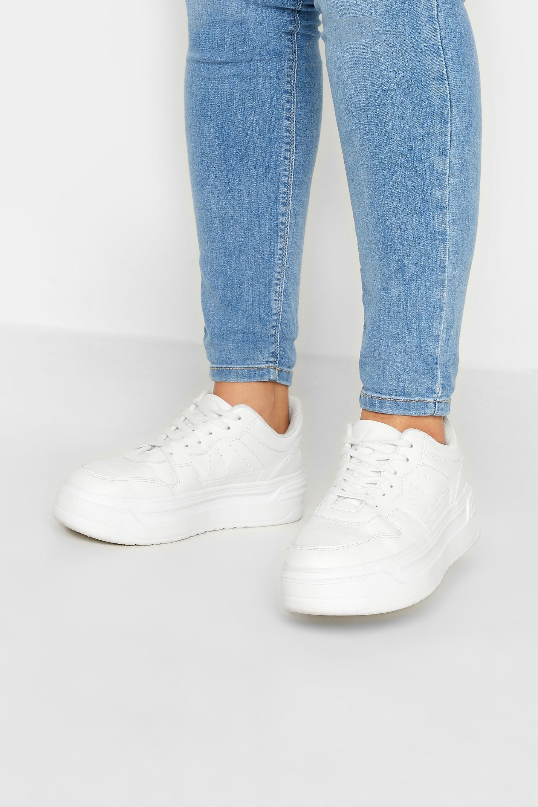 Buy Yours Curve White Super Chunky Trainers In Extra Wide EEE Fit from the Next UK online shop