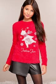 Lipsy Knitted Christmas Jumper (5-16yrs) - Image 1 of 4