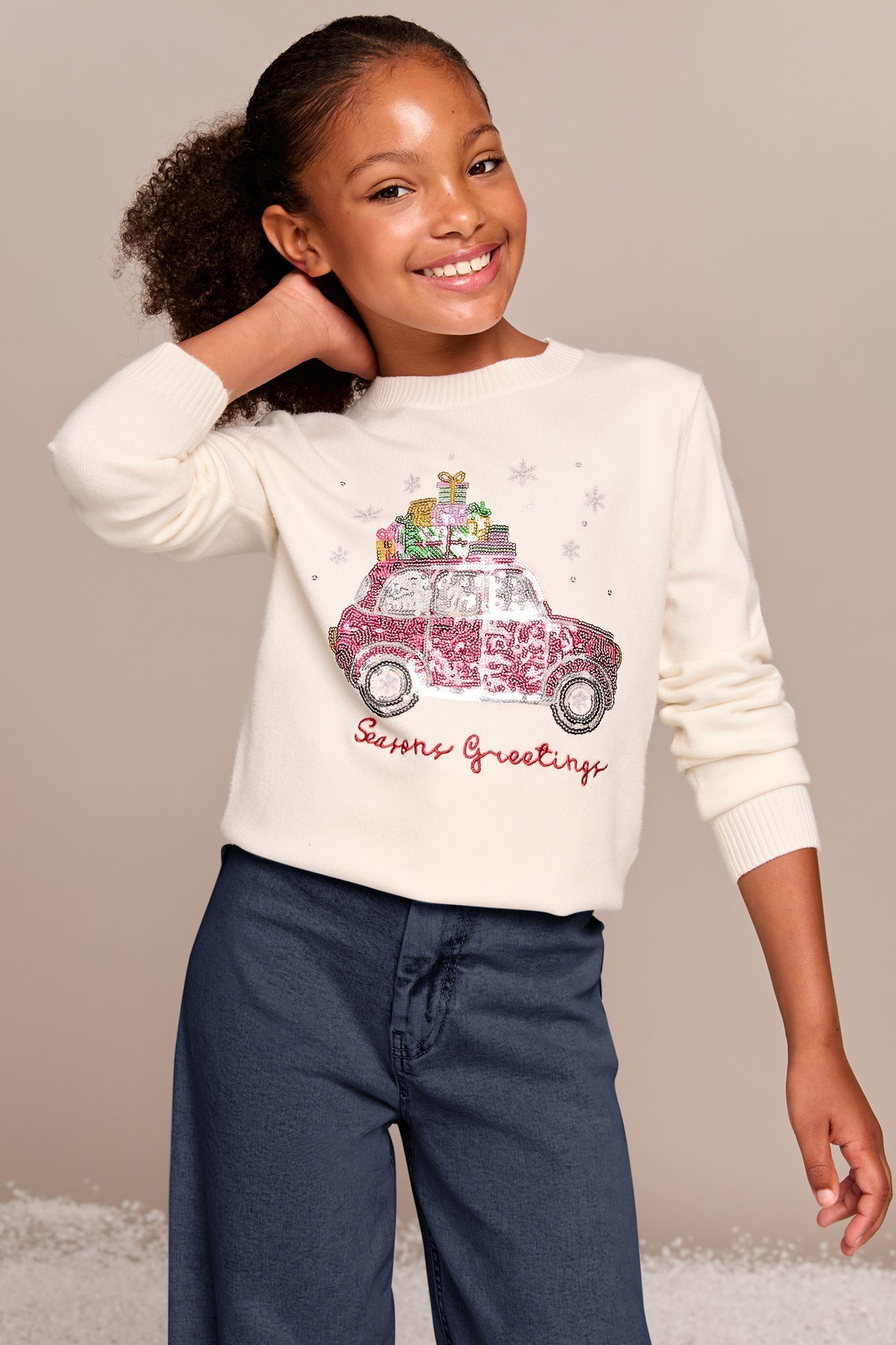 Cream christmas jumper 2025