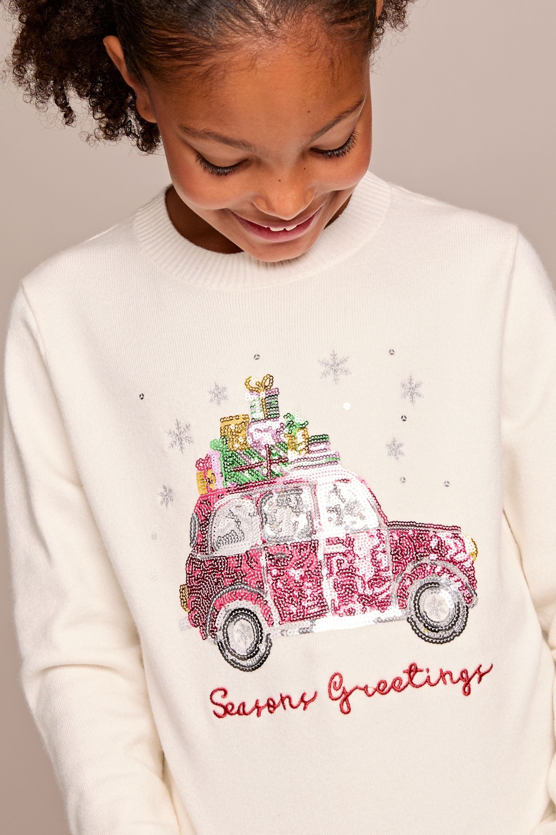 Cream xmas jumper cheap