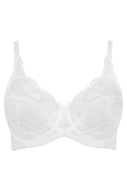 Yours Curve White Stretch Lace Underwired Non-Padded Bra - Image 3 of 4