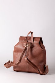 Lakeland Leather Brown Harstone Backpack - Image 6 of 7