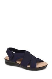 Pavers Navy Blue Pavers Touch Fasten Casual Sandals - Image 3 of 6