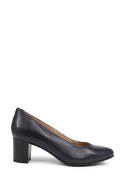 Pavers Navy Pavers Heeled Leather Court Shoes - Image 1 of 5