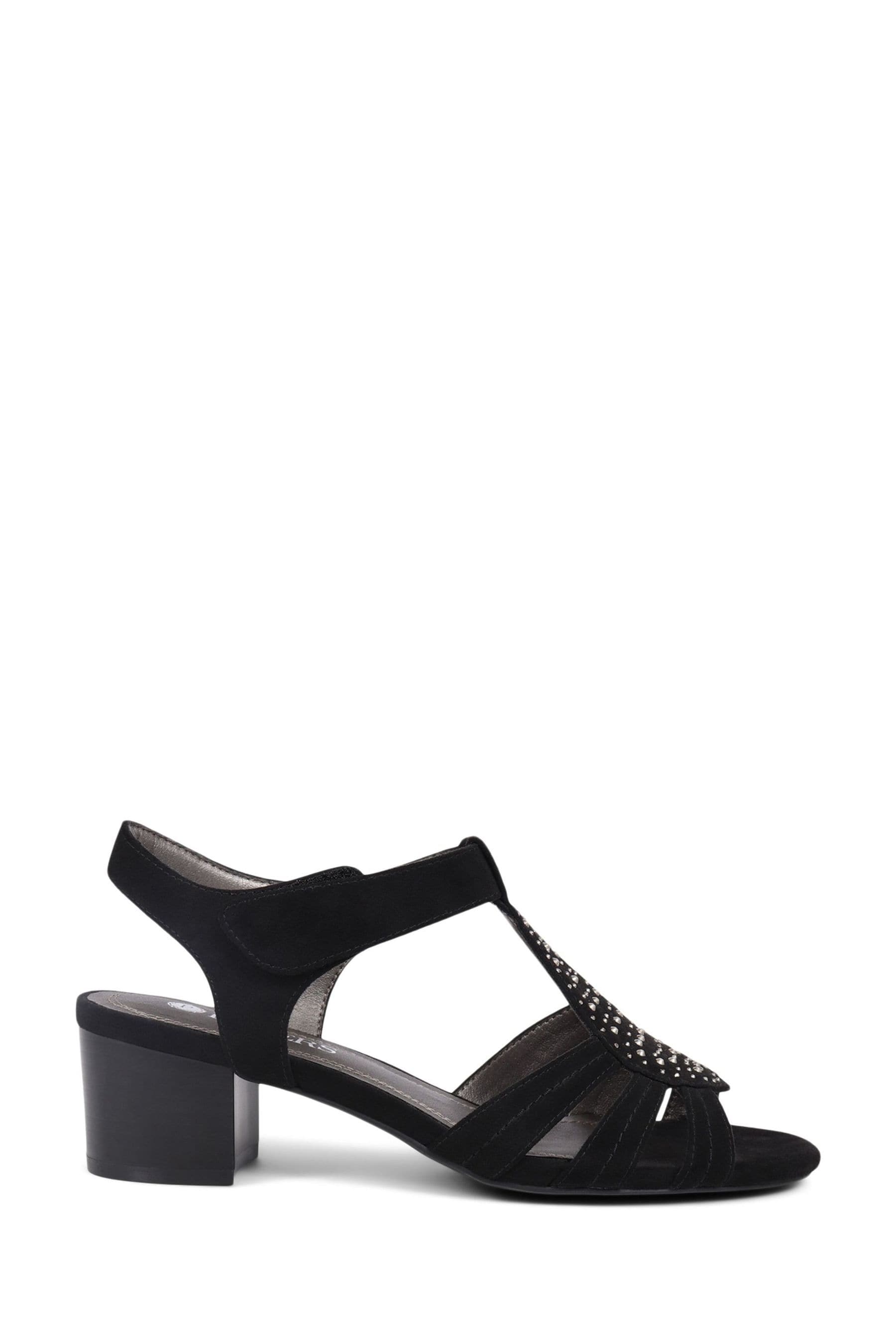 Black smart sandals discount