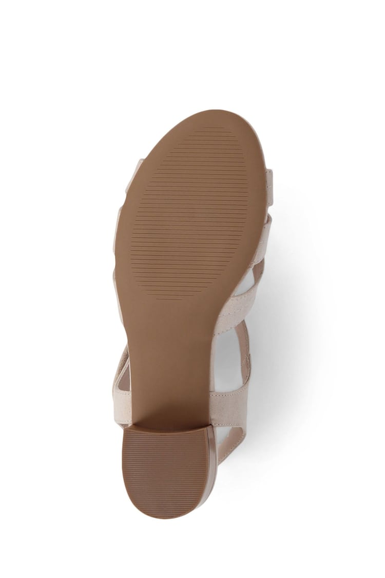 Pavers Cream Pavers Cream Heeled Smart Sandals - Image 5 of 5